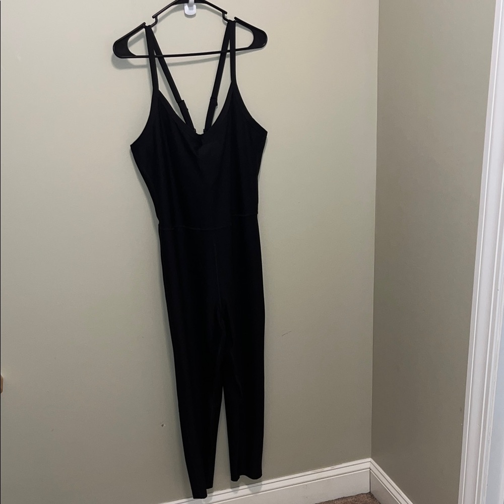 Old Navy Black Strappy Jumpsuit